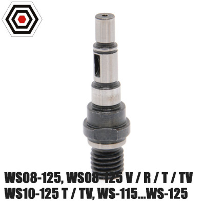 Шпиндель болгарок DWT WS08-125 V/T/TV, WS10-125 T/TV, WS-125 V/L/LV/SL/S/SV/SS/VS 