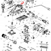 Кнопка пуску для електрорубанка DWT HB03-110B