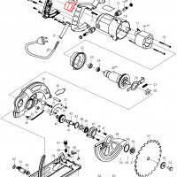Кнопка пуску для циркулярної пилки DWT HKS12-63