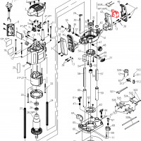 Кнопка пуска для фрезерной машины DWT OF-1050 V, OF-2100 V