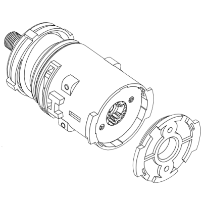 Редуктор (в сборе) для аккумуляторного шуруповерта DWT ABS-12/14.4/18 C 